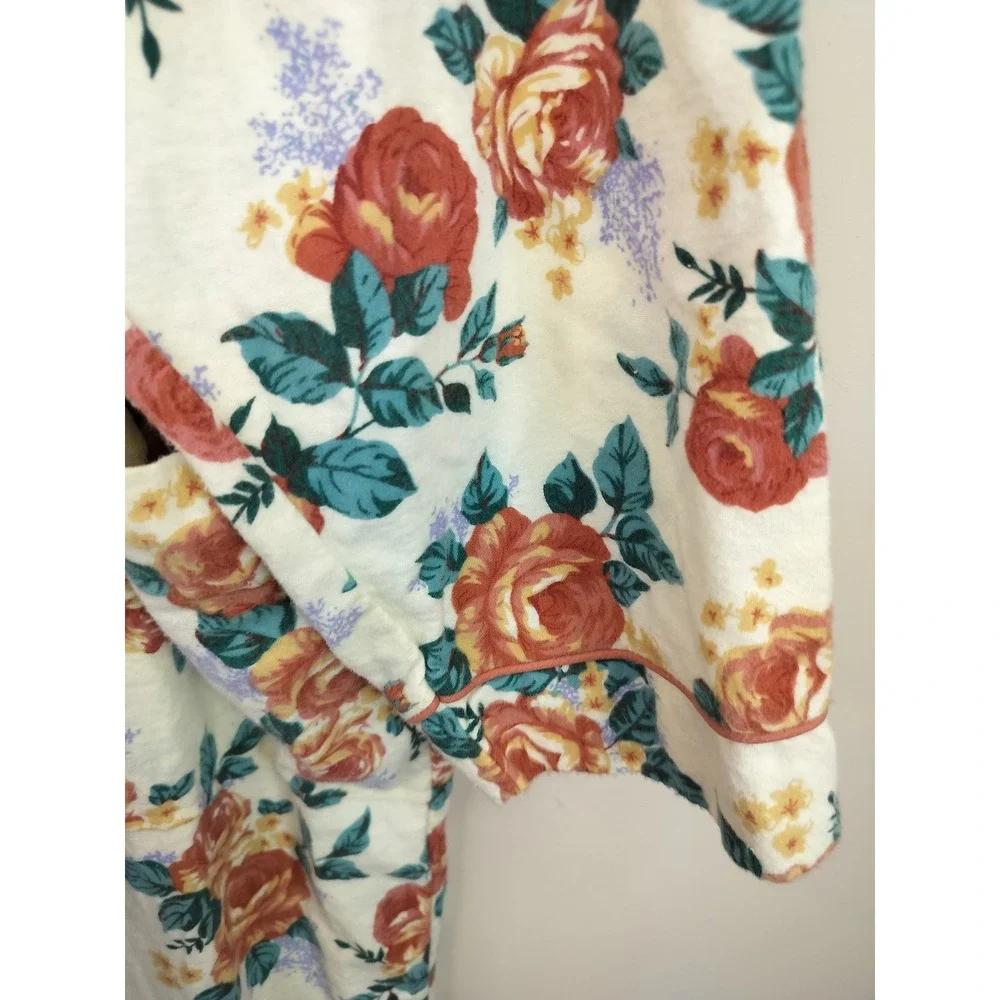 National Since 1952 Button Up House Dress Nightgown 3X Womens Floral Cotton